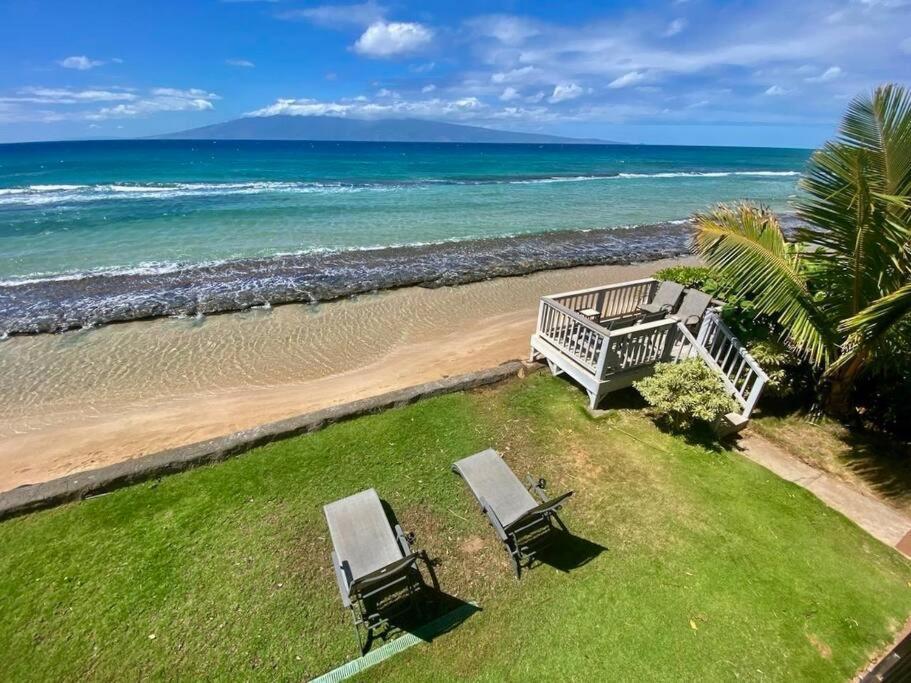 拉海纳Oceanfront With Aircon-Hear The Waves-Amazing Views-Wifi公寓 外观 照片
