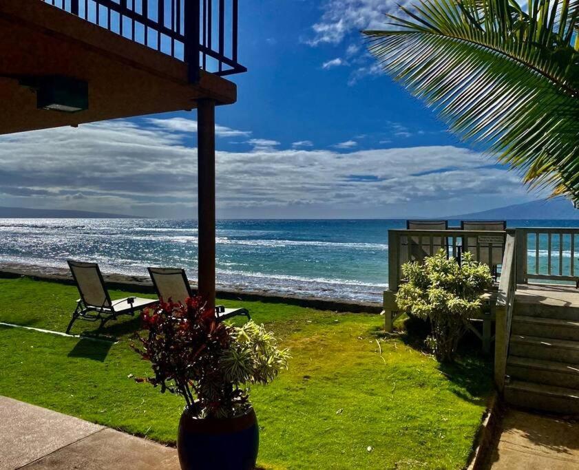 拉海纳Oceanfront With Aircon-Hear The Waves-Amazing Views-Wifi公寓 外观 照片